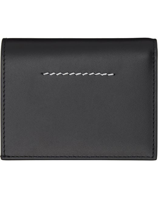 MM6 by Maison Margiela Black Numeric Wallet for men