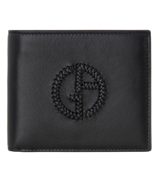 Giorgio Armani Black Logo Wallet for men