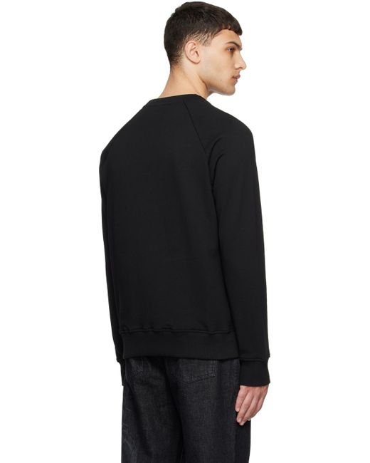 Balmain Black Paris Print Sweatshirt for men
