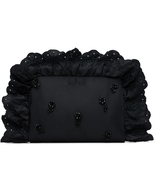 Simone Rocha Black Embellished Pillowcase Clutch