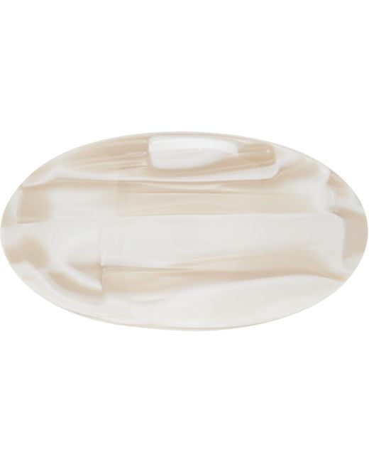 Sophie Buhai White Off- Coupole Hair Clip
