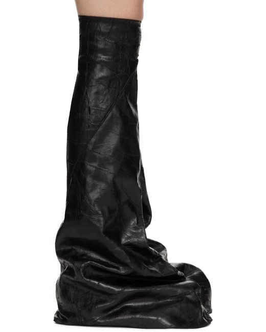 Rick Owens Porterville Fetish Tall Boots in Black | Lyst