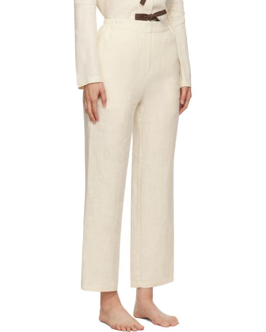 Pyjama Blanc Cassé À Boucles Sleeper en coloris Black