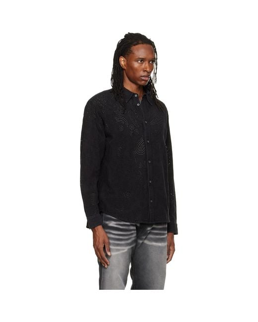 Isabel Marant Black Cybilio Denim Shirt for men