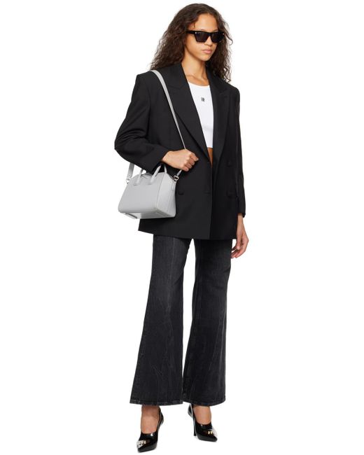 Givenchy Gray Antigona Mini Leather Handbag