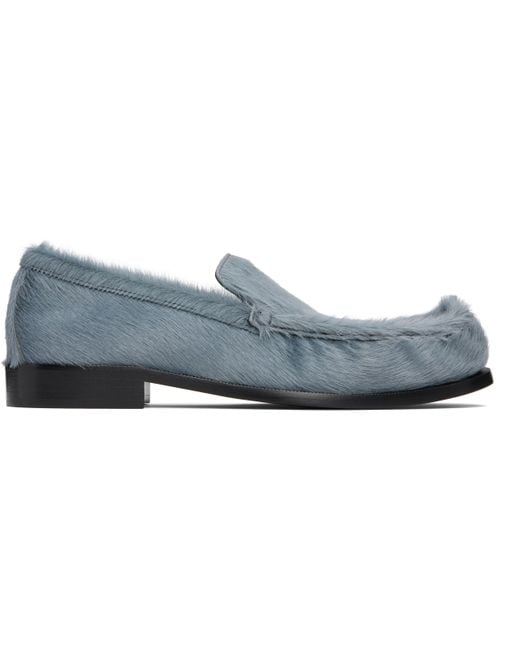 Dries Van Noten Black Ponyhair Loafers for men
