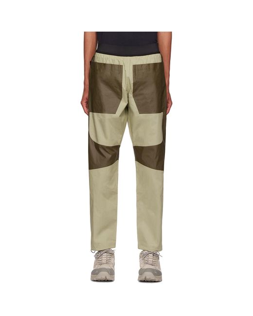 RANRA Natural Beige & Brown Acrylic Trousers for men