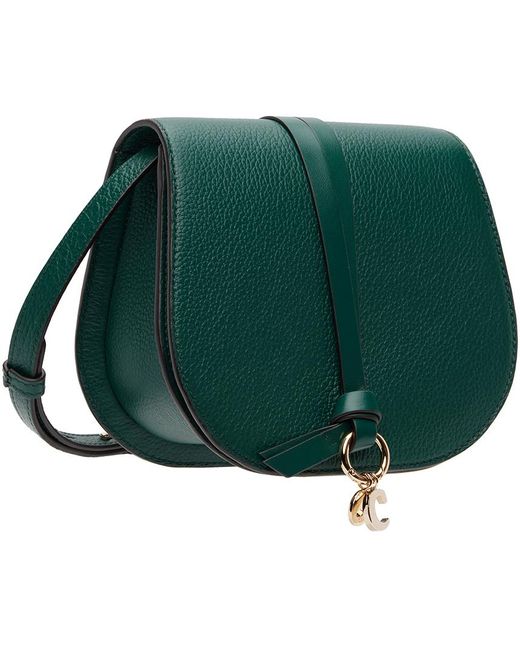Chloé Green Mini Alphabet Saddle Bag