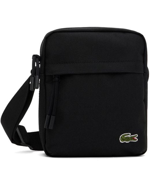 Lacoste Black Zip Bag for men