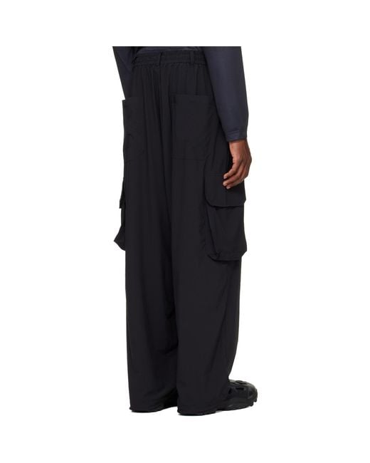 Y-3 Black Ut Straight Cargo Pants for men