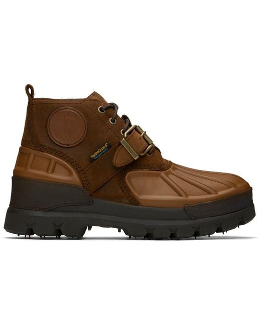 Polo Ralph Lauren Black Oslo Low Boots for men