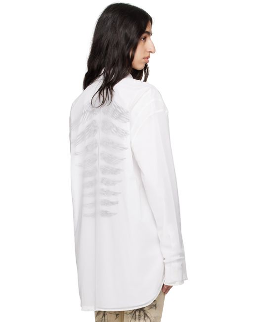 Jean Paul Gaultier ホワイト 'The Tattoo Poem' シャツ White