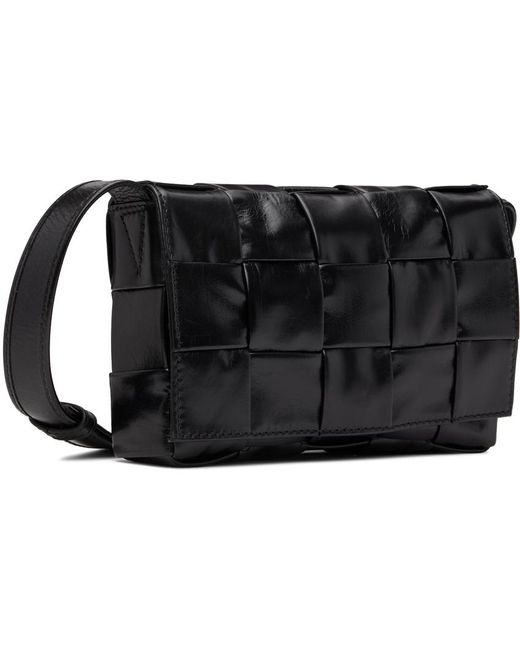 Bottega Veneta Black Small Cassette Messenger Bag for men