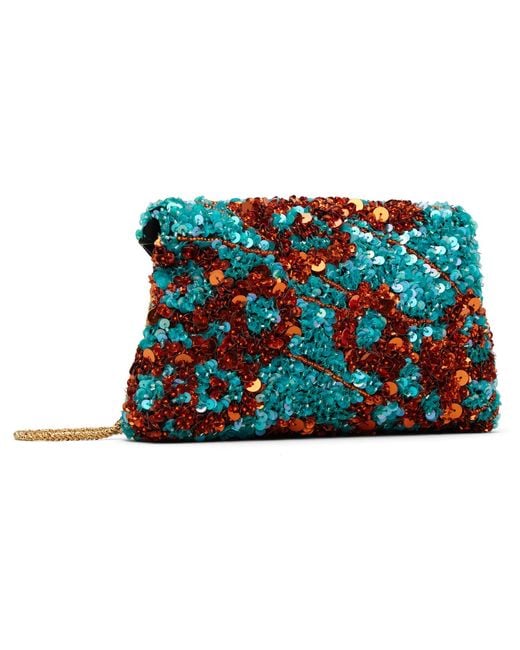 Dries Van Noten Black Silk Clutch