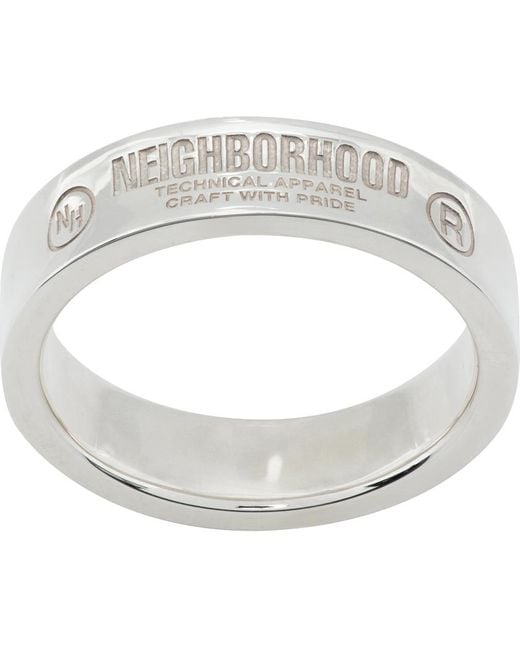 Neighborhood Metallic Plain Ring for men
