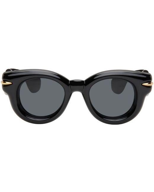 Lunettes de soleil rondes épaisses noires Loewe pour homme en coloris Black