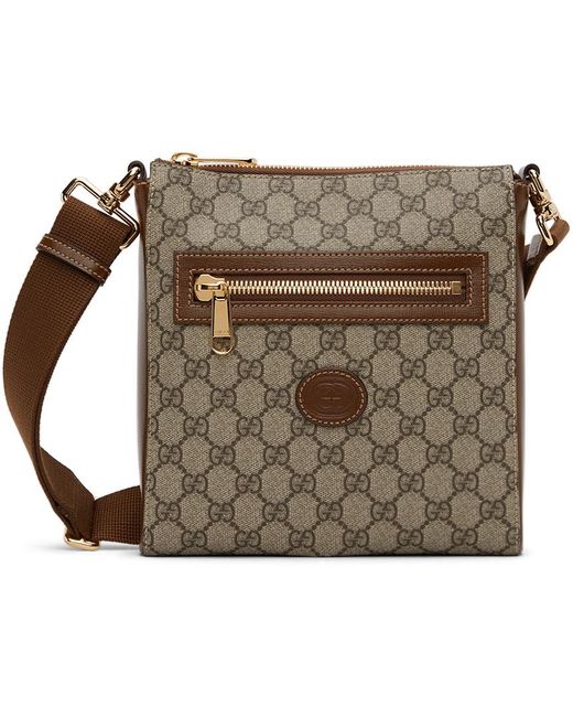 Gucci Canvas gg Supreme Messenger Bag for Men Lyst