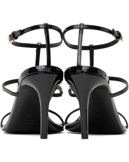 Khaite Black Cage Heeled Sandals