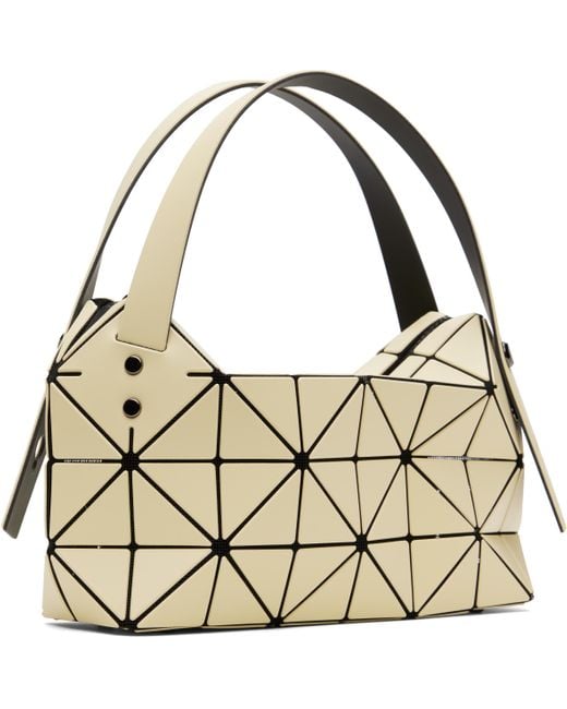 Mini Sac Boston En Blanc Cassé Issey Miyake en coloris Metallic