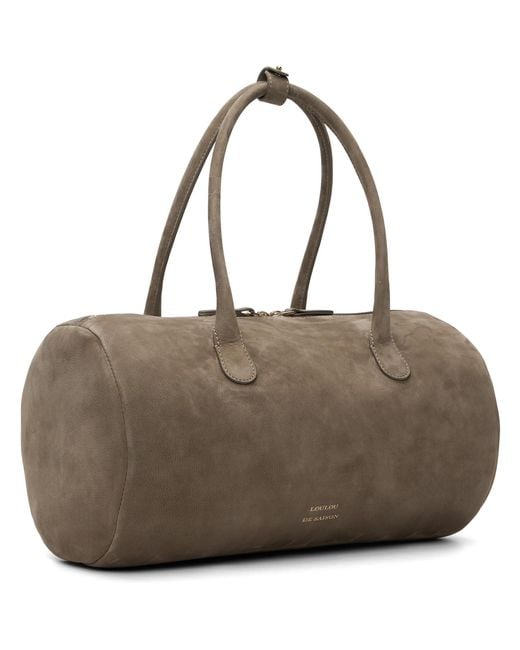 Loulou de Saison Brown Taupe Claus Cylindric Leather Bag