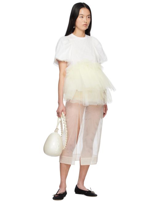 Simone Rocha Off- Large Egg Bag in Natural | Lyst UK