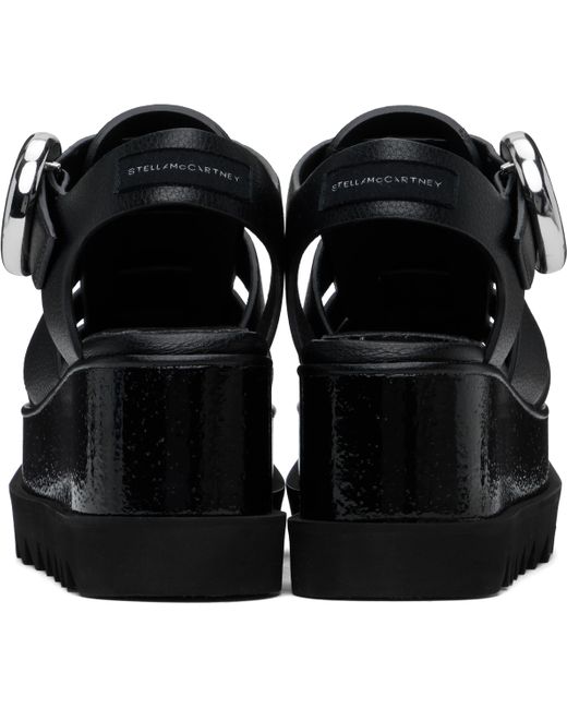 Stella McCartney *Elyseプラットフォーム ヒールサンダル Stella McCartney ブラック Elyseプラットフォーム ヒール