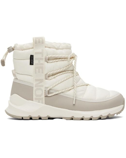 The North Face Black White Thermoball Lace-up Boots