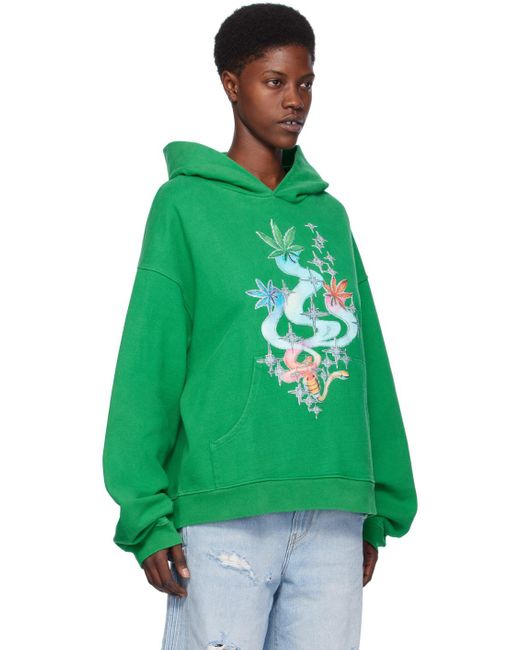 ERL Green Graphic Hoodie