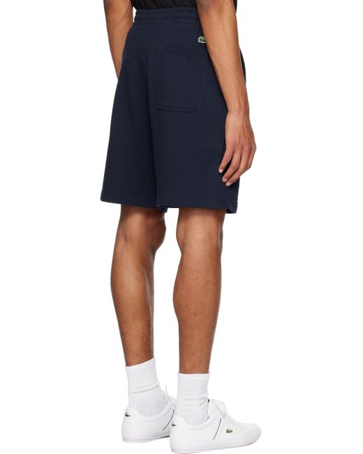 Lacoste Blue Navy Relaxed-fit Shorts for men