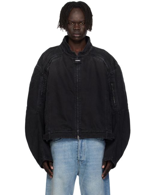 Vetements Black Racing Denim Jacket for men