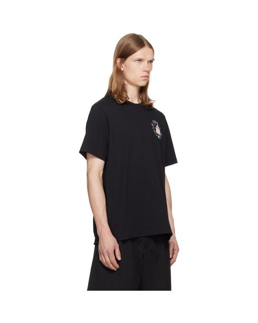 Casablanca Black Classic T-Shirt for men
