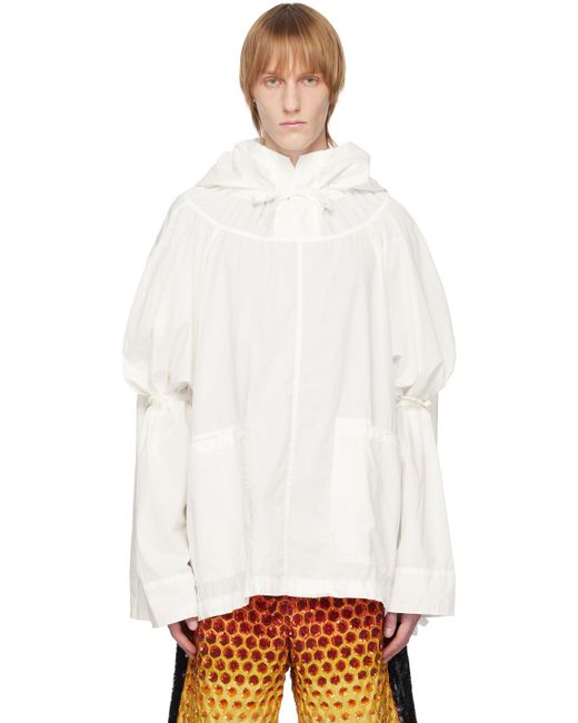 Dries Van Noten Off-white Drawstring Jacket for men