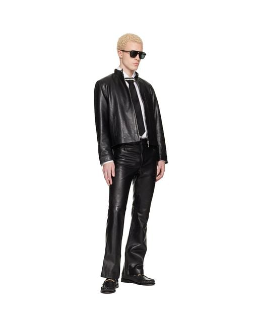 Ernest W. Baker Black Chain Loafers for men