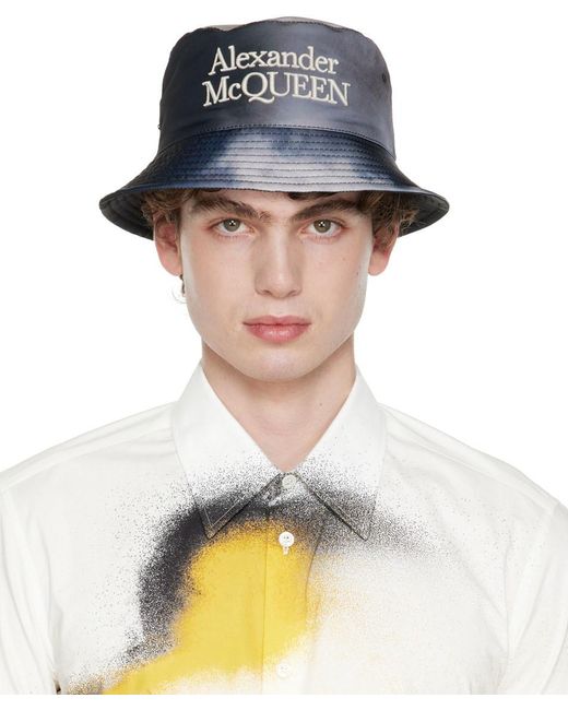 Alexander McQueen Gray Sky Bucket Hat for Men Lyst