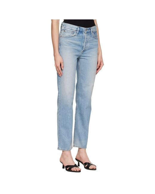 Citizens of Humanity Blue Blaine Vintage Straight Jeans