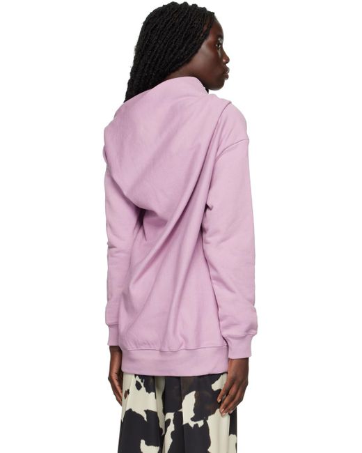 Dries Van Noten Pink Asymmetric Sweatshirt