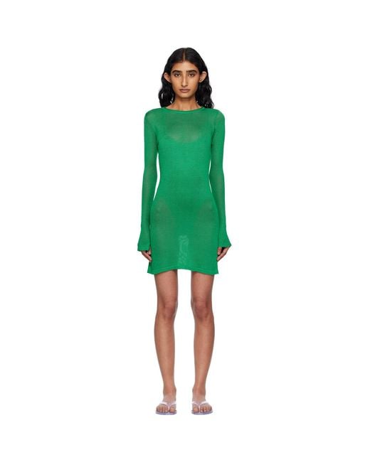 Haight Green Jane Knit Minidress