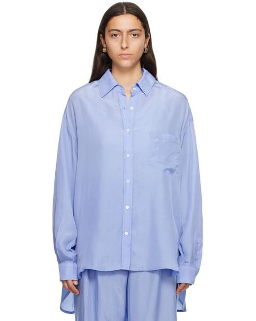 Frankie Shop Blue Georgia Shirt