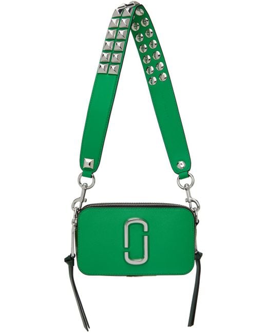 Marc Jacobs Green 'the Studded Snapshot' Bag
