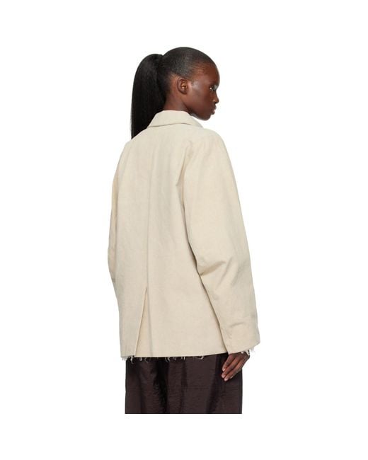 Lauren Manoogian Natural Canvas Work Jacket
