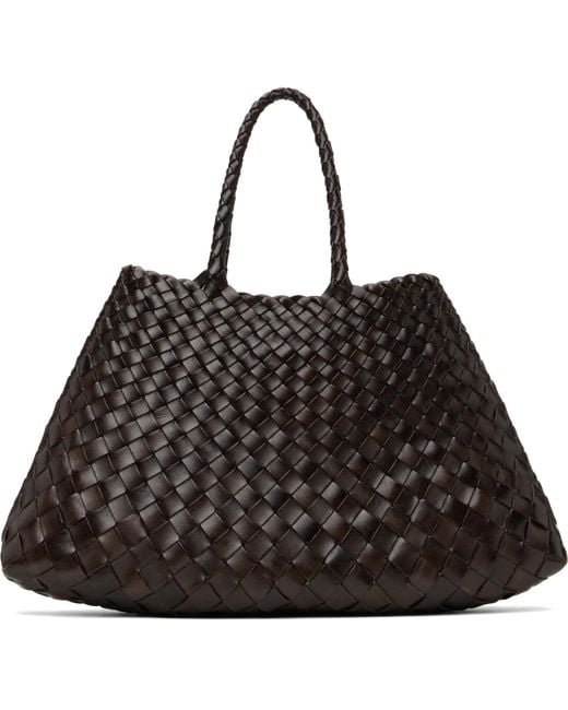 Dragon Diffusion ブラウン スモール Santa Croce トートバッグ Black