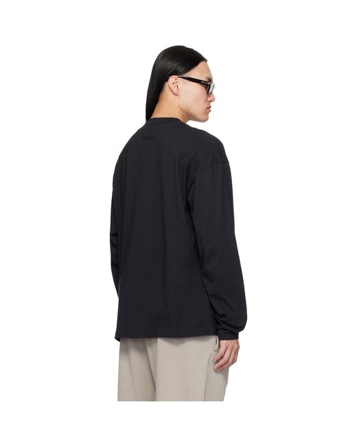 Fear Of God Black Classic Long Sleeve T-Shirt for men