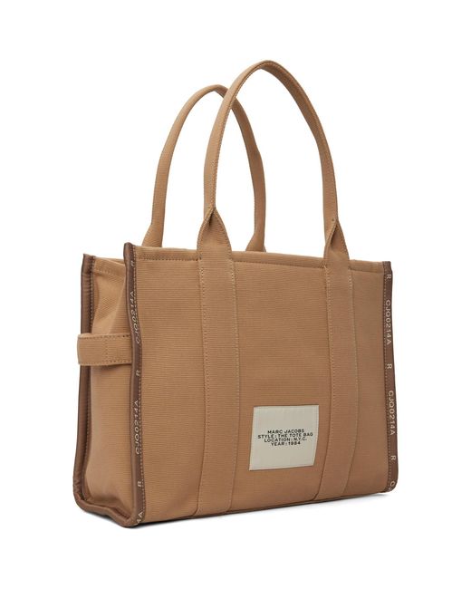 Marc Jacobs Brown Tan 'The Jacquard Large' Tote