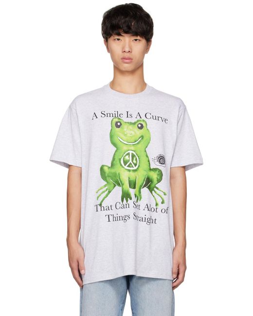 ONLINE CERAMICS Green Peace Frog T-shirt for men