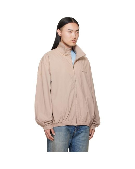 Acne Natural Washed Logo Jacket for men