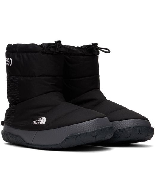 The North Face Black Nuptse Après Boots for Men | Lyst