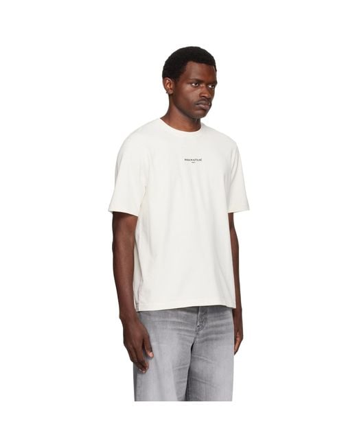 Maison Kitsuné White Off- Paris' Comfort T-Shirt for men