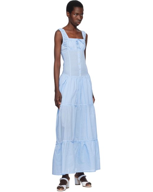 Frankie's Bikinis Black Christabelle Polka Dot Maxi Dress