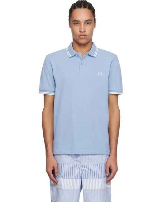 Comme des Garçons Blue Fred Perry Edition 'Strong Will' M3600 Polo for men