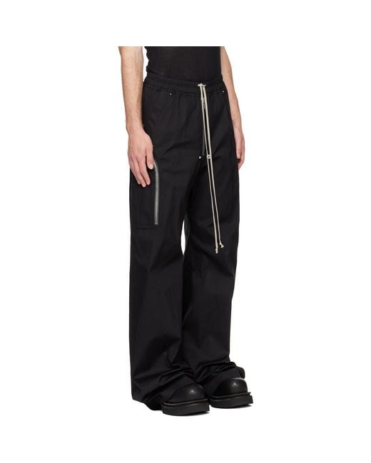 Rick Owens Black Tower Heizer Belas Cargo Pants for men